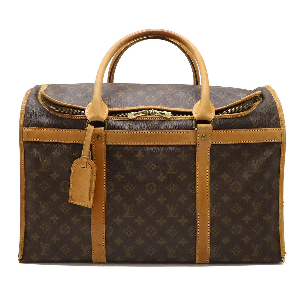 LOUIS VUITTON Monogram Sac Chien Dog Carrier Bag Pet Boston
